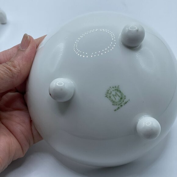 Vintage Azalea Floral Whipped Cream Bowl with Ladle Noritake Japan Hand Painted - Picture 5 of 10